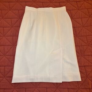 Cappagallo Wool Yellow Women's Skirt
